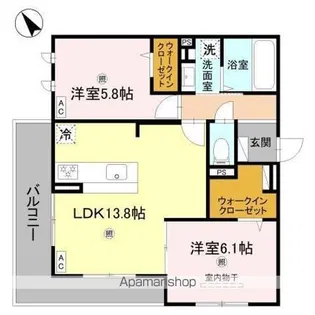 PORTO SERENO【301号室】の間取り