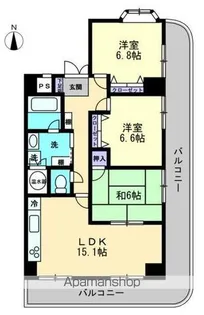 フローレンスヒルズ【6階】の間取り