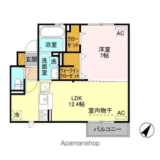 インペリアル【1階】の間取り