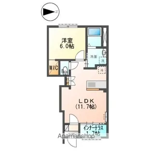 シャイニーヒルズ【110号室】の間取り