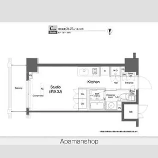 プラウドフラット横浜【3階】の間取り