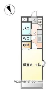 レイクヴィラ高島【101号室】の間取り