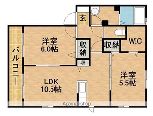 ネクステージ山東Ⅰ【1階】の間取り
