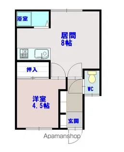 マイルーム8・5【101号室】の間取り