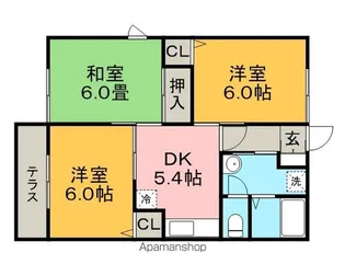 プロスペールN【202号室】の間取り