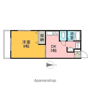 ゴールデンハイツ有福【205号室】の間取り