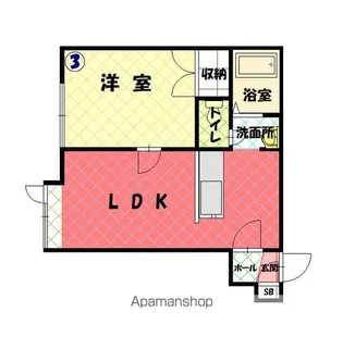 エスポアール【203号室】の間取り