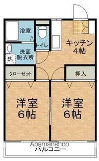 スペースシャトル【103号室】の間取り