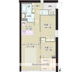 ガーデニエール砧 WEST【4階】の間取り