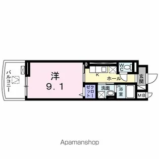 フェニックス【6階】の間取り