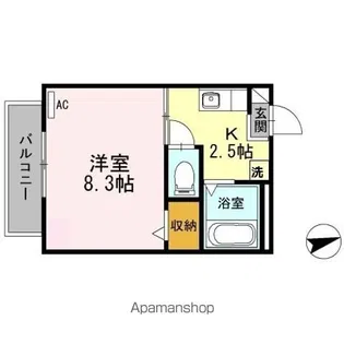 アビテM A【2階】の間取り