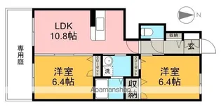 シャーメゾン万々Ⅱ【1階】の間取り