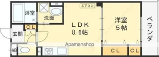 クリエオーレ出口【1階】の間取り