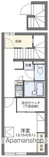 レオパレス玉川【210号室】の間取り