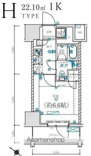 LEXE横濱関内【7階】の間取り