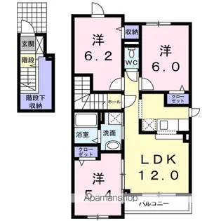 UN CALMLY1号館【2階】の間取り