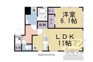 コーポ大敬3 A棟【2階】の間取り