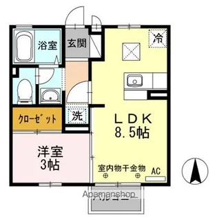メゾン・ド・ルイール【1階】の間取り