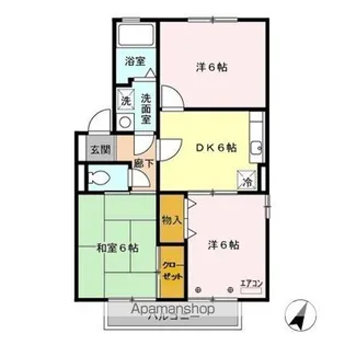 パークロイヤル C【2階】の間取り