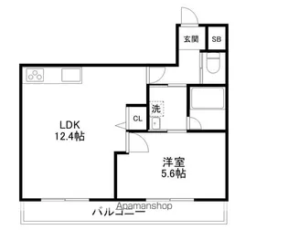クイーンパレス【1階】の間取り