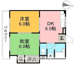 サンハイツ山﨑 Ⅰ【2階】の間取り