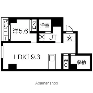 VERITE覚王山【6階】の間取り