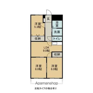ラヴィーヌ水谷【2階】の間取り