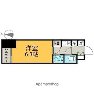 N.S.ZEAL東別院「エヌエスジールヒガシベツイン」【4階】の間取り