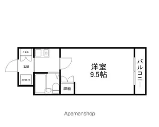 1Kの間取り画像
