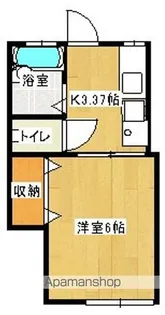 リゾートインシーガル【103号室】の間取り