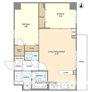 CREATIF 日暮里【1階】の間取り