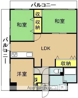 レ・ビラージュ【6階】の間取り