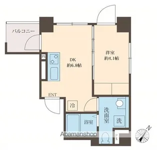 スフィア日本橋富沢町【4階】の間取り