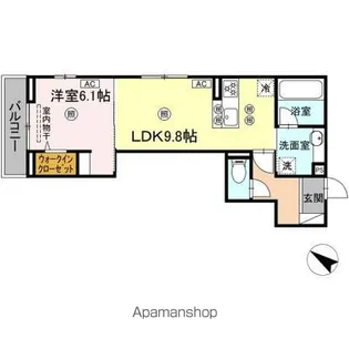 Colermo舟入南【3階】の間取り