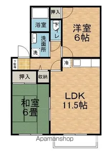 セジュール橘【2階】の間取り