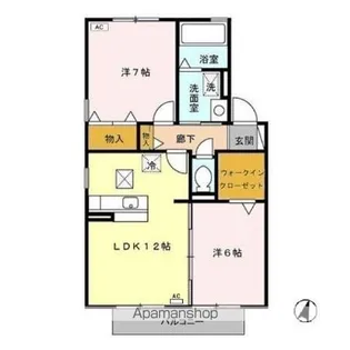 フルール【1階】の間取り