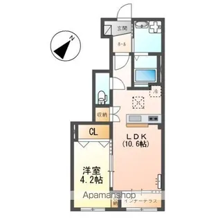 ベルメゾン矢取【1階】の間取り