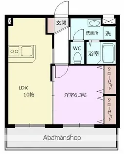 ルーツヒルズ【302号室】の間取り