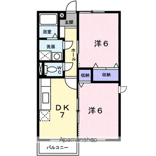 ステラ猪野【2階】の間取り