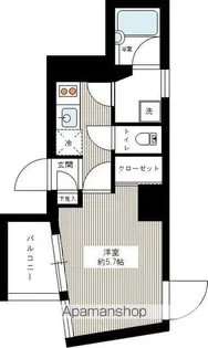 メビウス渋谷幡ヶ谷【601号室号室】の間取り