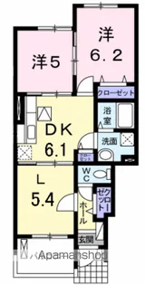 ラッフィナート【1階】の間取り