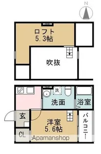 シティリバー南十一番【1階】の間取り