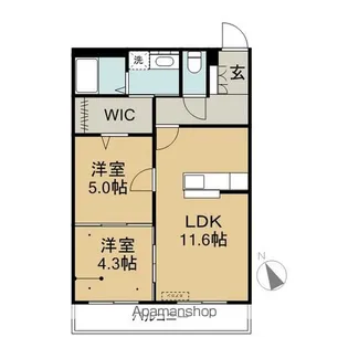 MRコルトレーン【1階】の間取り