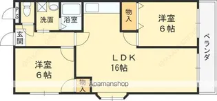 レオハイム津田Ⅱ【3階】の間取り