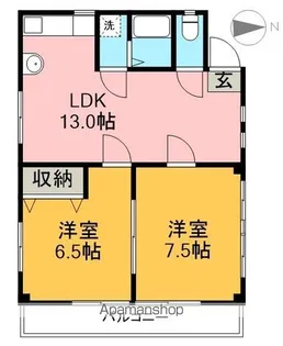 あけぼのハイツ【3階】の間取り
