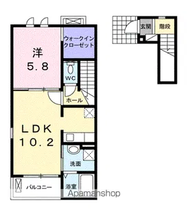シェーネB【2階】の間取り