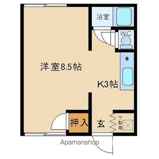 松本ハイツ【1階】の間取り