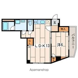 パールハイツ黒川【503号室号室】の間取り