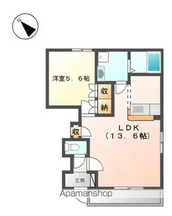 スカイプラザハイツ【1階】の間取り