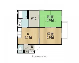 フォーレス・ナカス【A102号室】の間取り